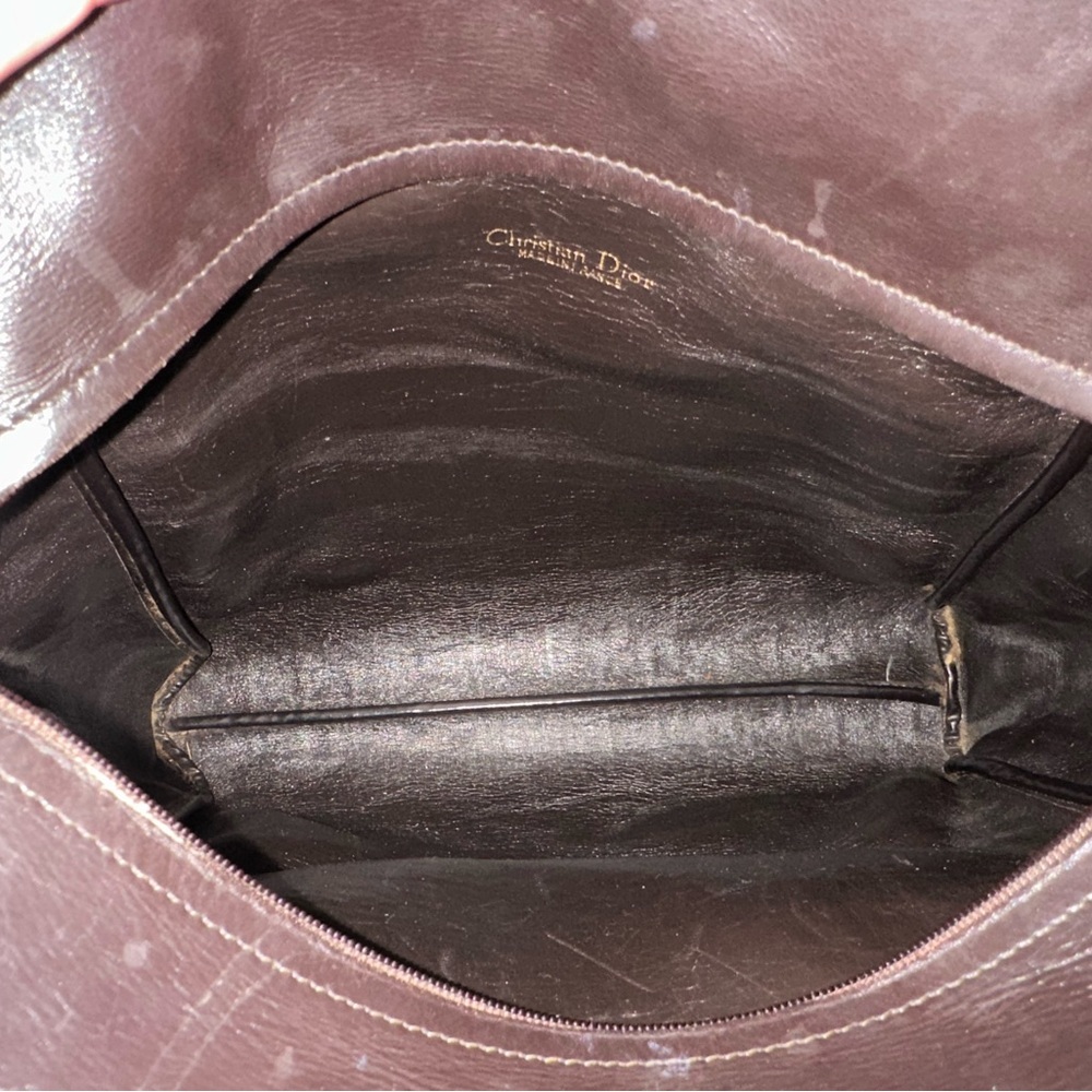 Vintage Christian Dior Brown Trotter Bag - Picture 7 of 11
